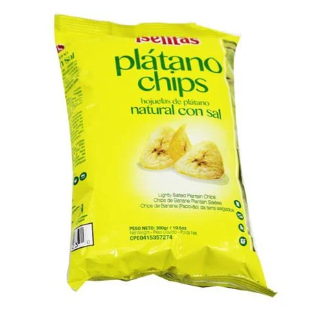Platano chips con sal iselitas 300 gr 1x10 miniatura 2