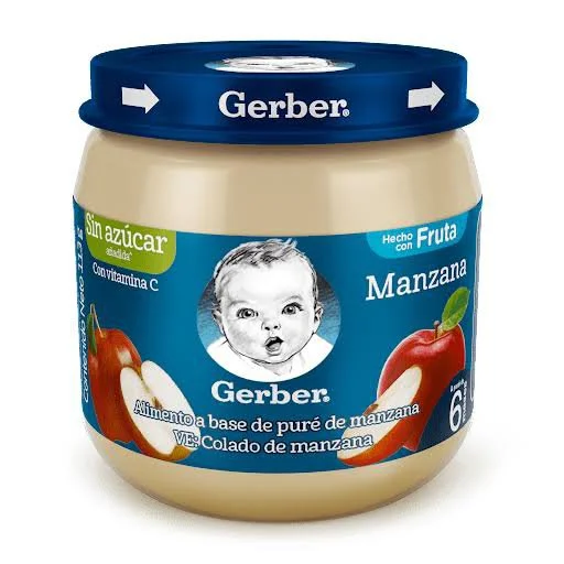 Pure de manzana gerber 113g 1x24 miniatura 1