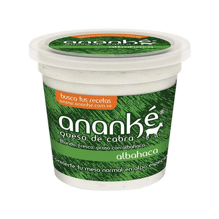 Queso de cabra - albahaca ananke 200 gr (vt0001) miniatura 1