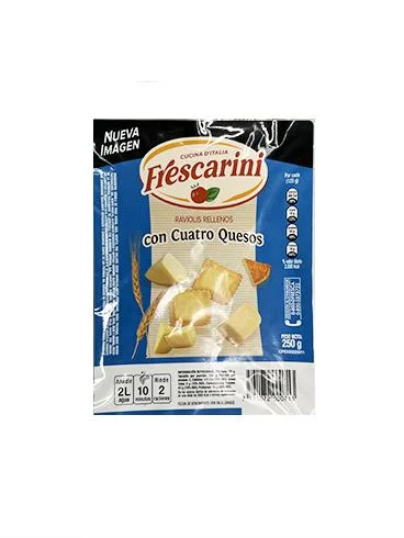 Raviolis rellenos con 4 quesos 250g frescarini (42575) miniatura 1