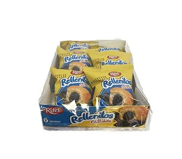 Rellenitos con chocolate rifel 210gr 6 unid miniatura 1