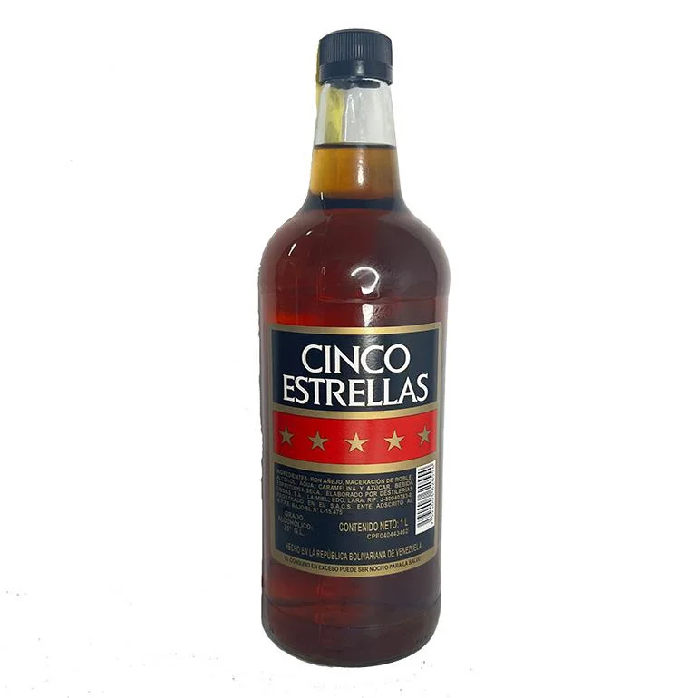 Ron dorado cinco estrellas 1l. miniatura 2