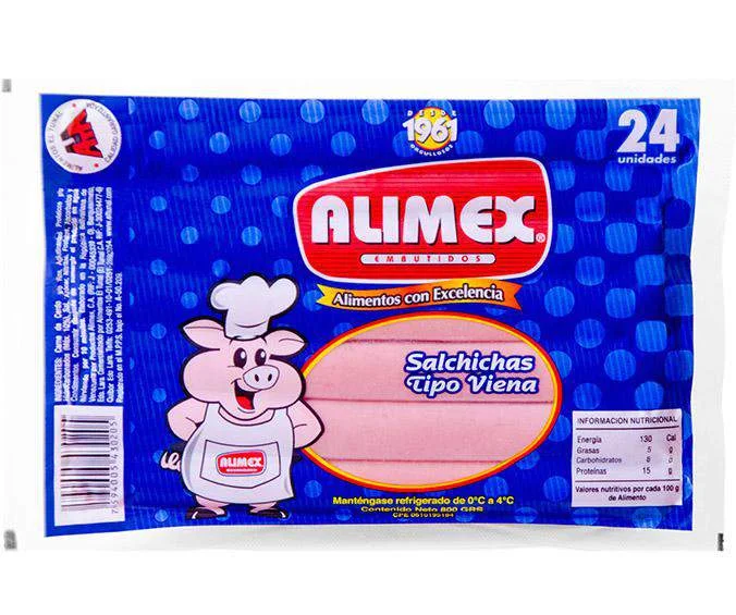 Salchicha t/viena alimex 800gr (24 und) miniatura 2