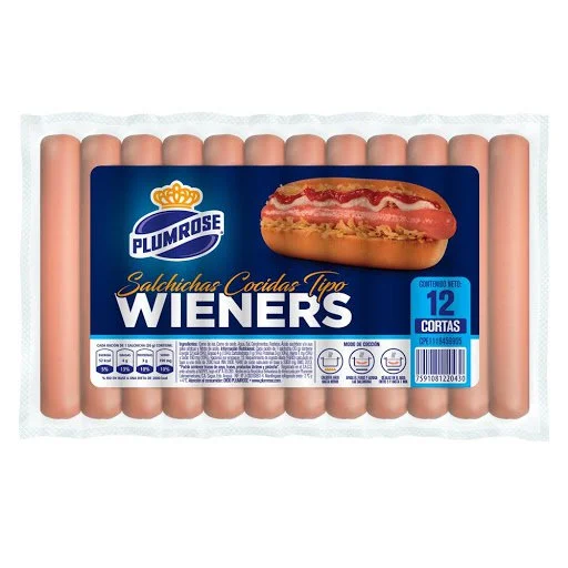 Salchichas wiener cortas plumrose (22043) ch03 miniatura 1
