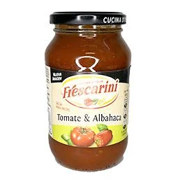Salsa de tomate y albahaca frescarini 490 gr miniatura 1