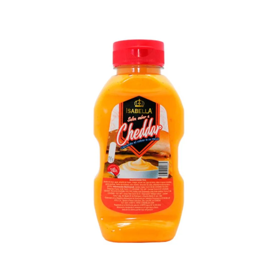 Salsa sabor a cheddar isabella 240 gr 1x12 miniatura 2