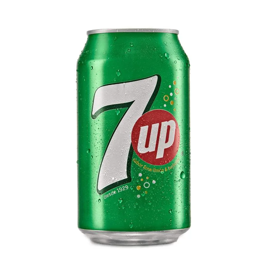 Seven up lata 355 ml miniatura 2