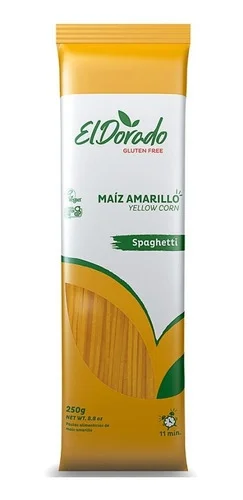 Pasta spaghetti maiz amarillo el dorado 250 gr miniatura 1