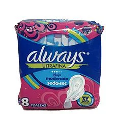 Toallas always ultra seca dia 37g miniatura 2