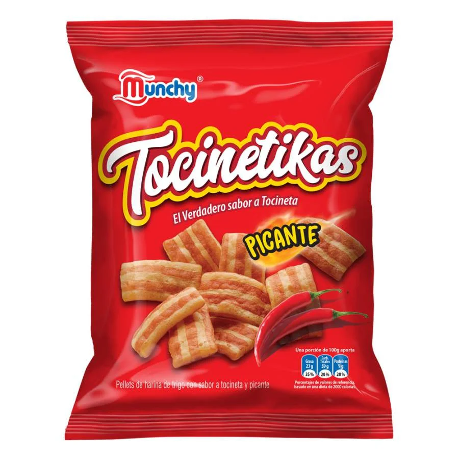 Tocinetikas picante munchy 40g miniatura 2