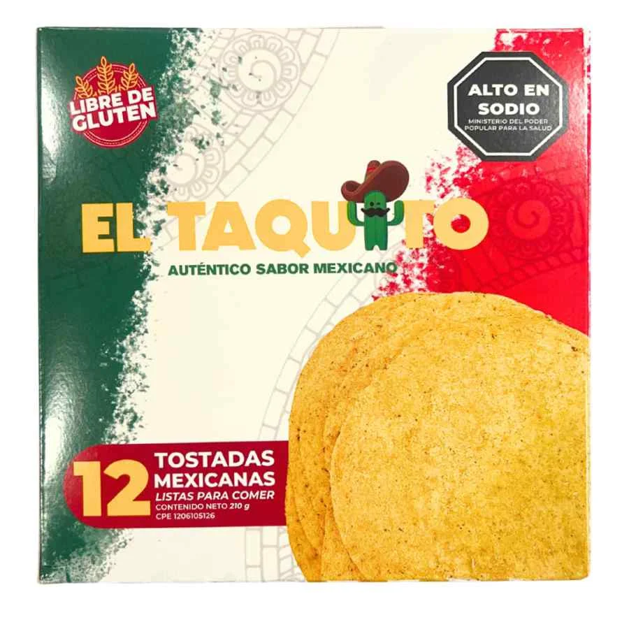 Tostadas mexicanas el taquito 210gr