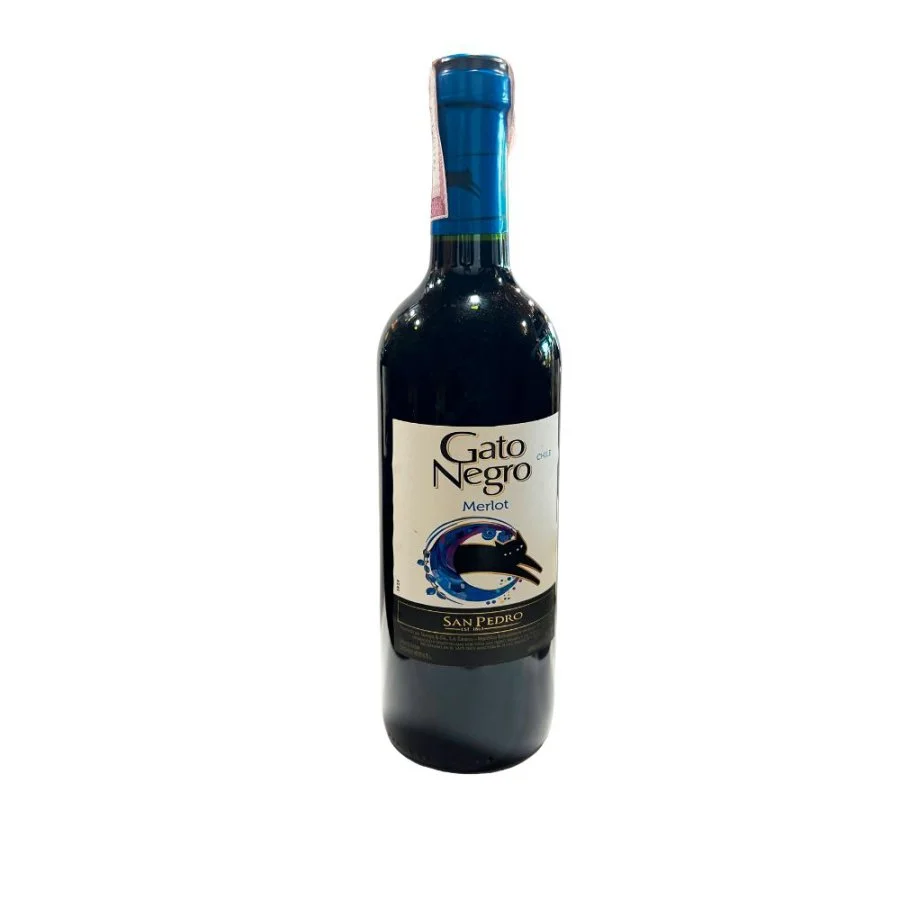Vino tinto gato negro merlot miniatura 2