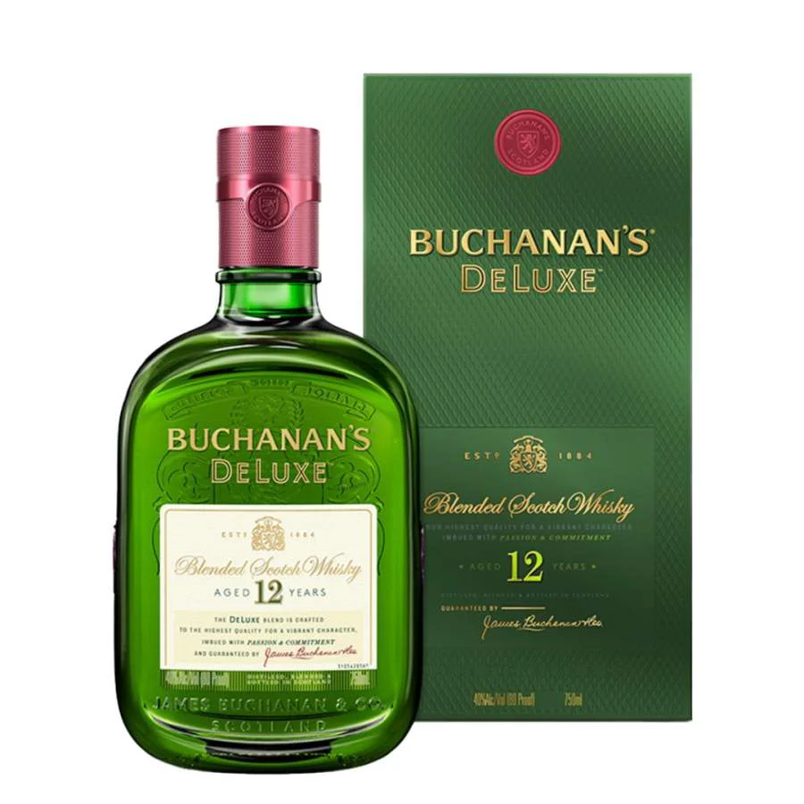 Whisky buchanans deluxe 12 años 750ml miniatura 2