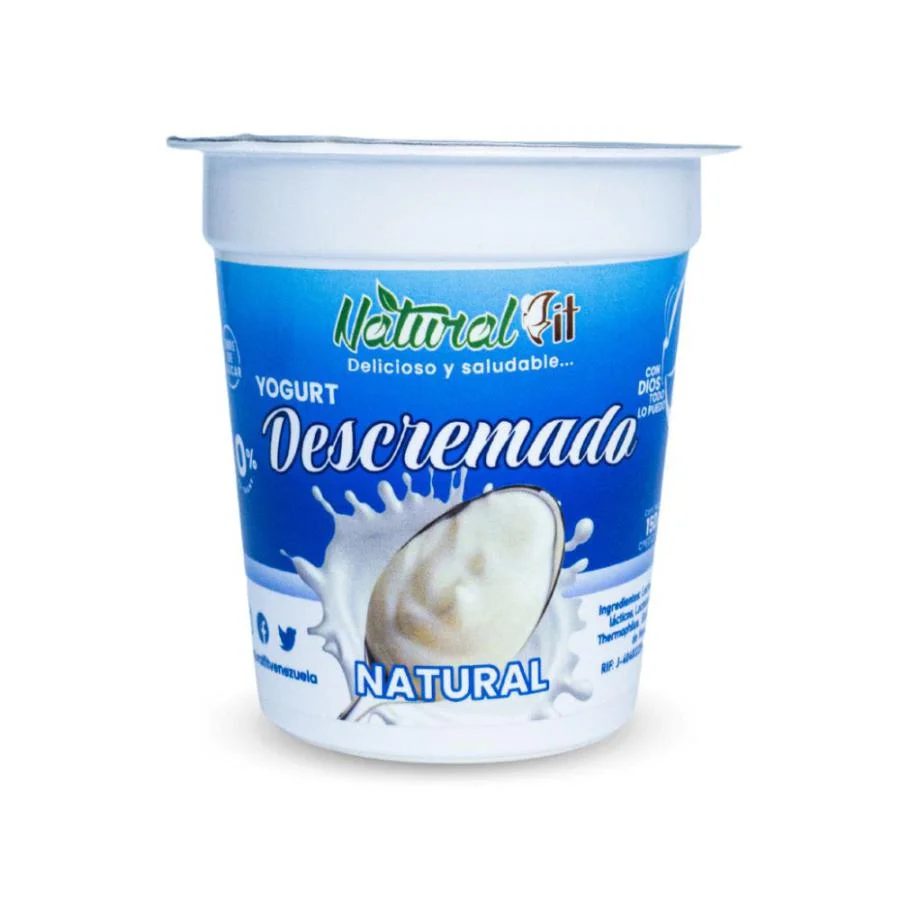 Yogurt descremado natural fit 150 gr miniatura 1