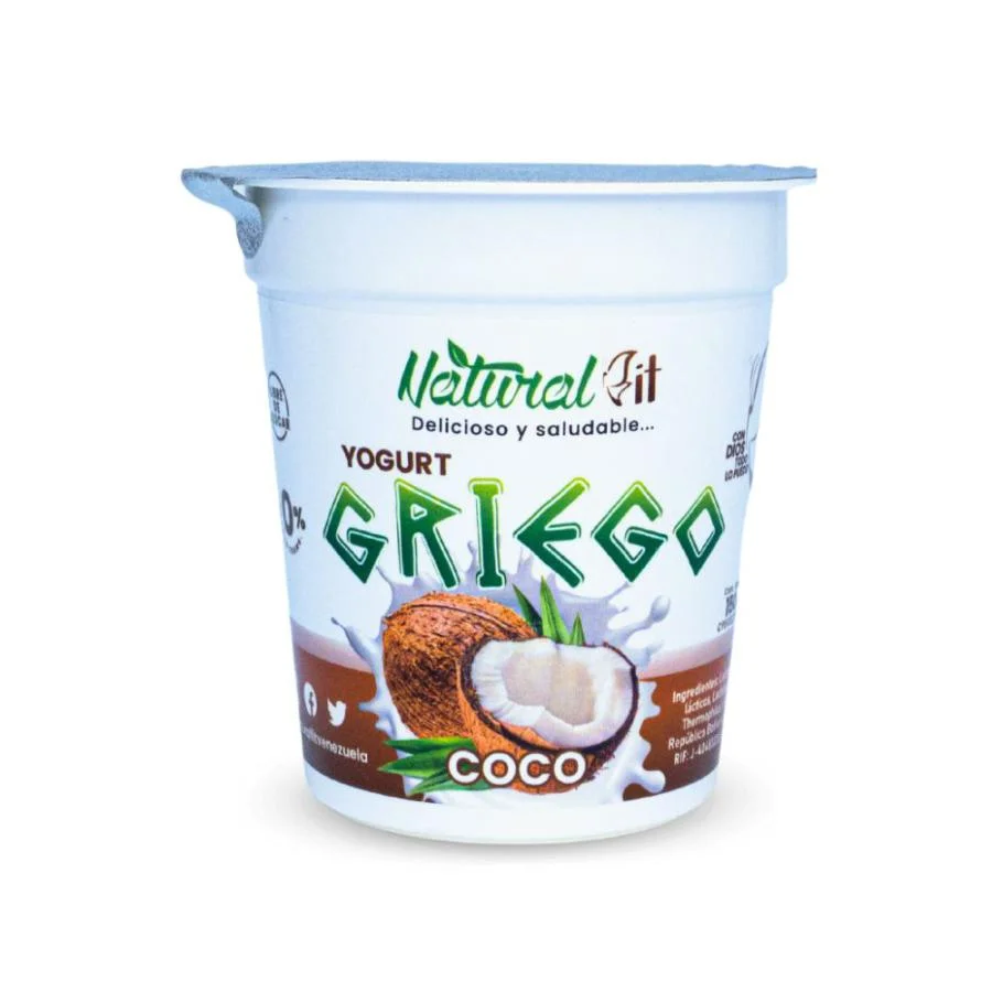 Yogurt griego coco natural fit 150 gr miniatura 1