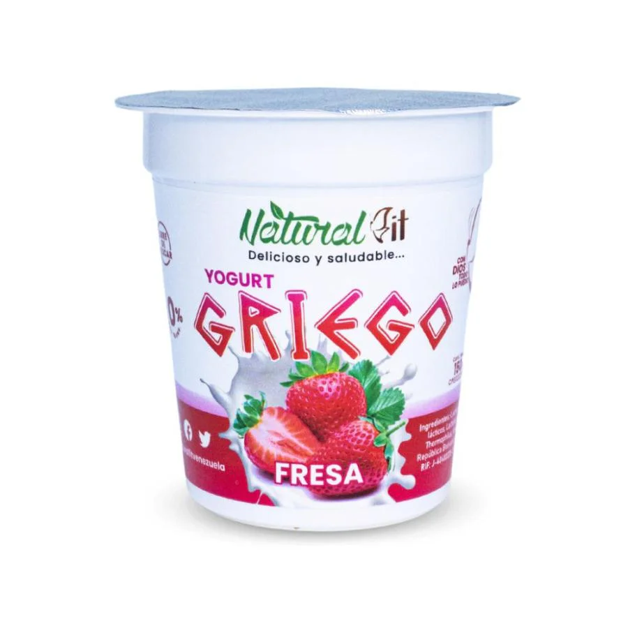 Yogurt griego fresa natural fit 150 gr miniatura 2