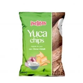 Yuca chips con crema de cebolla iselitas 180 gr miniatura 1