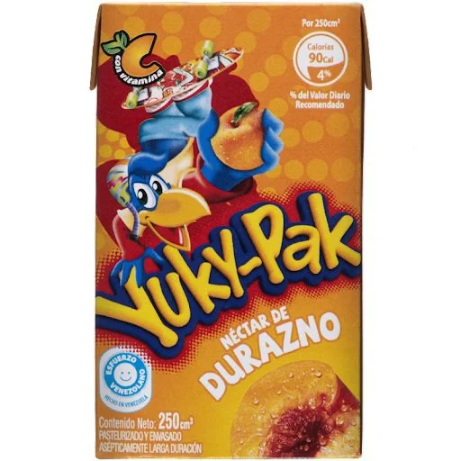 Yuky-pak durazno 250 ml 1x24 miniatura 2