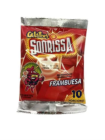 Gelatina de frambuesa sonrissa 132 gr (15774) miniatura 1