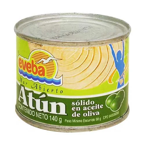 Atun en aceite de oliva eveba 140 gr miniatura 2