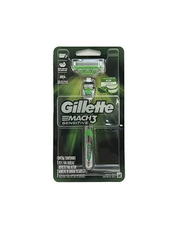 Afeitadora mach3 sensitive con aloe gillette 37g miniatura 1