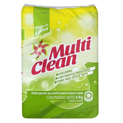 Jabon en polvo fragancia citrica multi clean 5 kg (l384) miniatura 2