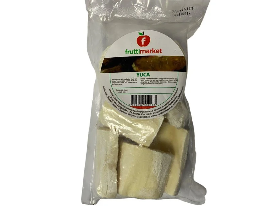 Yuca congelada fruttimarket 445gr miniatura 1
