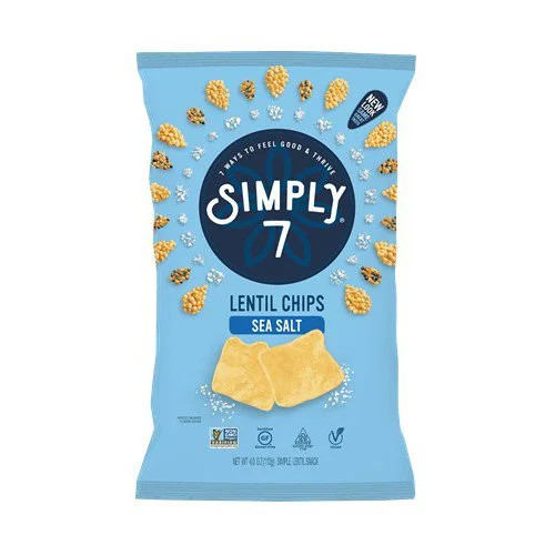 Chips de lenteja con sal simply 7 113 gr miniatura 2