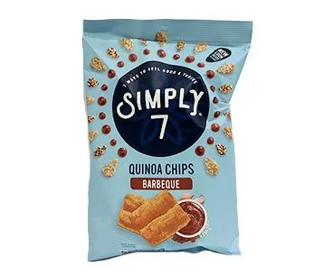 Chips quinoa barbeque simply 7 99gr