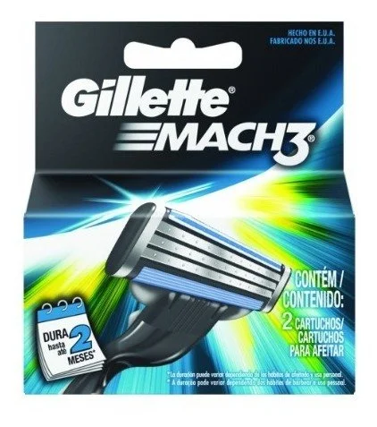 Cartucho gillette mach3 x2 16g miniatura 2