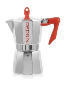 Cafetera aluminio abrillantado 6 tazas negra pedrini miniatura 1
