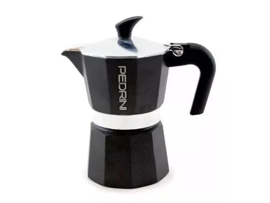 Cafetera negra 6 tazas pedrini (p9114) miniatura 2