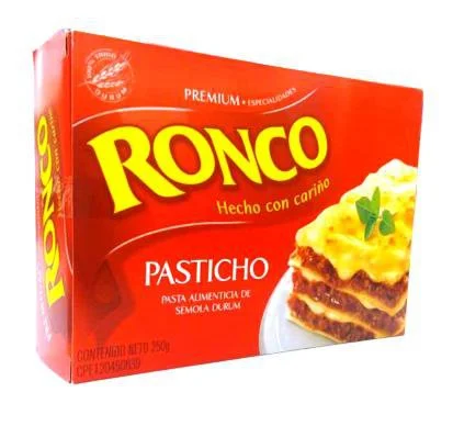 Pasta para pasticho premium ronco 250 gr miniatura 2