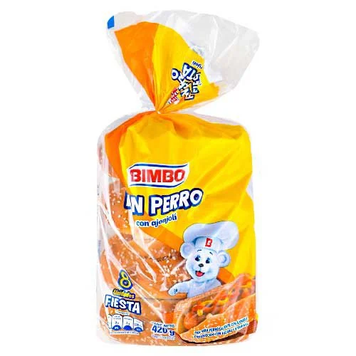 Pan de perro caliente fiesta bimbo 420gr miniatura 2