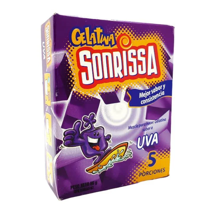 Gelatina de uva sonrissa 132 gr miniatura 1