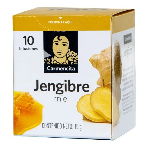Te de jengibre miel carmencita 10 bolsitas miniatura 1