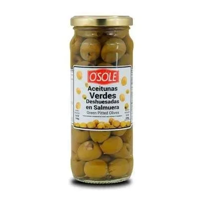 Aceitunas verdes deshuesadas en salmuera osole 340 gr