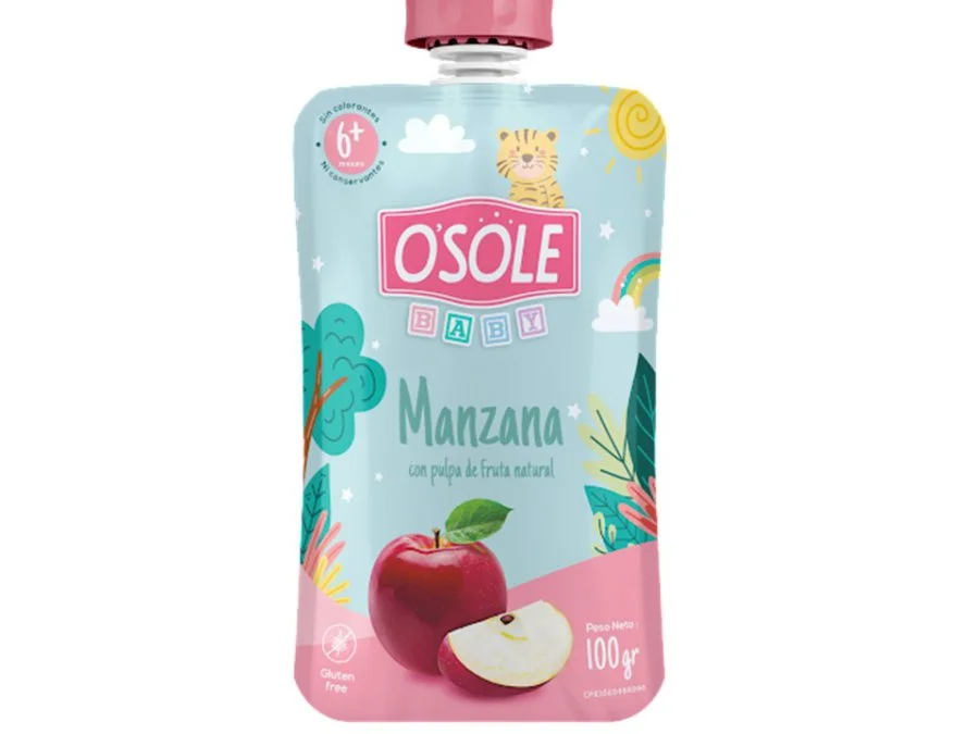 Compota pouch manzana osole 100 gr