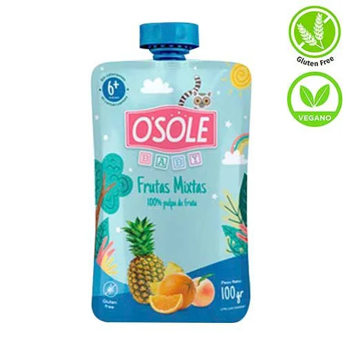 Compota pouch frutas mixtas osole 100 gr miniatura 2