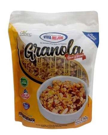 Granola coco y pasas viva mejor 500gr