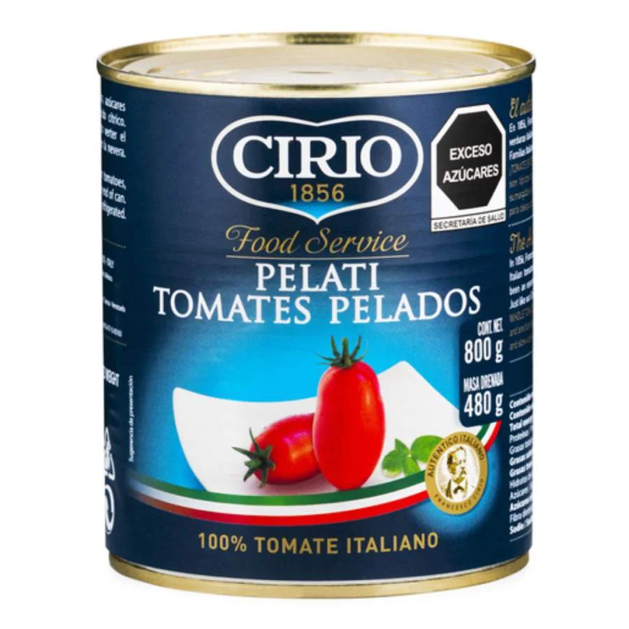 Tomates pelados cirio 800 gr miniatura 1