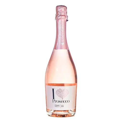 Prosecco heart rose 0.75 lt miniatura 1