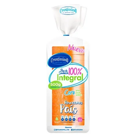Pan de sandwich 100% integral crustissimo 500gr miniatura 1