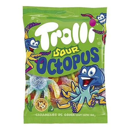 Gomitas trolli sour octopus 100 gr miniatura 2
