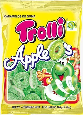 Gomitas trolli apple os 100 gr miniatura 1