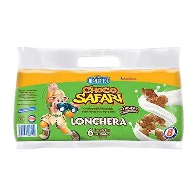 Choco safari lonchera maizoritos 6und x 25gr
