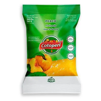 Pulpa de durazno 397grs cotoperi