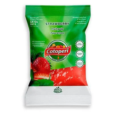 Pulpa de fresa 397grs cotoperi