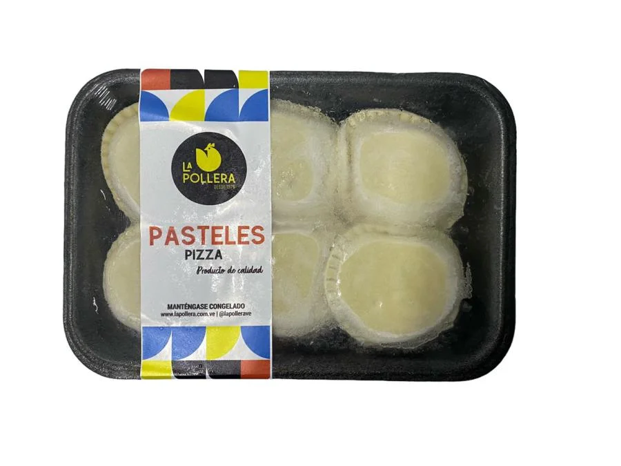 Pasteles de pizza pollera miniatura 2