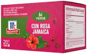 Te verde rosa jamaica mc cormick (20 uni) miniatura 2